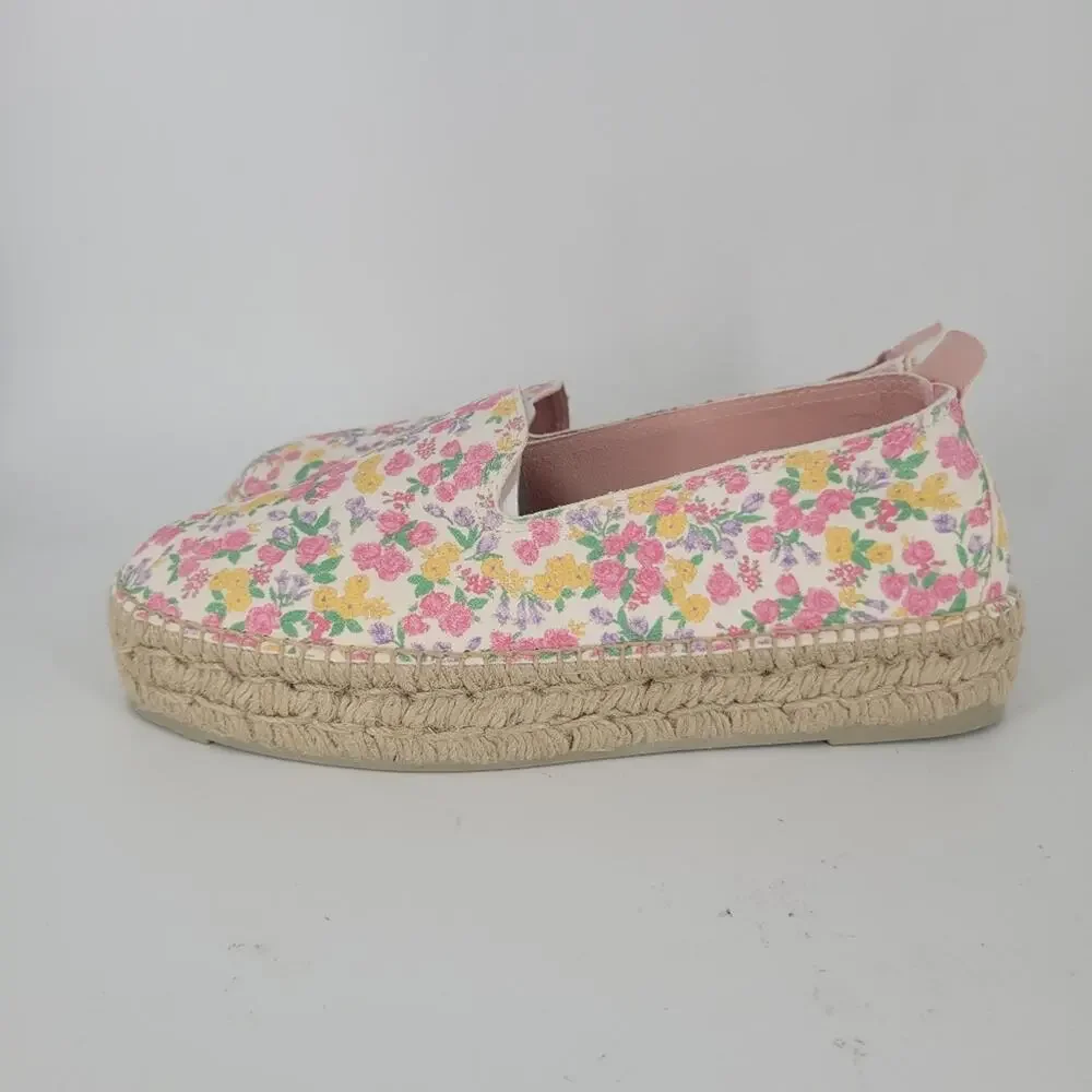 Loveshackfancy X Manebi Fruity Punch Slipper Platform Espadrilles 9